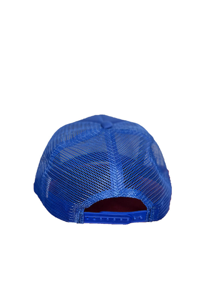 Puff Print Trucker - Blue - BrosXCo