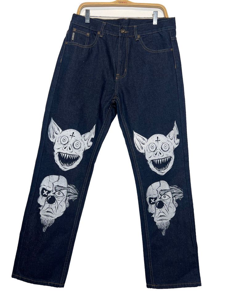 Clown Denim Jeans - Indigo - BrosXCo