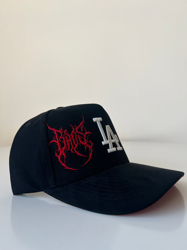 LA Logo Hat - Red Brim - BrosXCo
