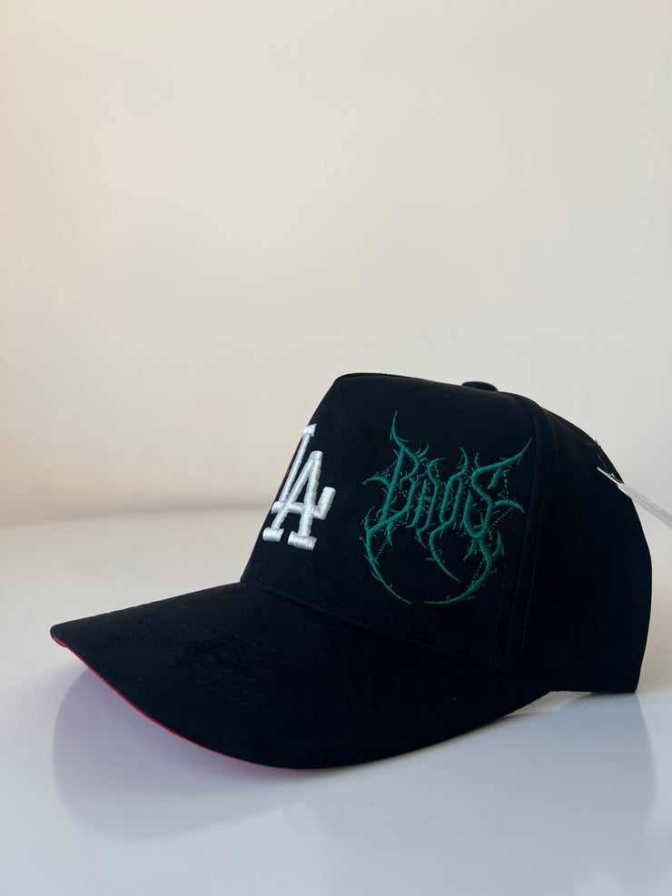 LA Logo Hat - Red Brim - BrosXCo