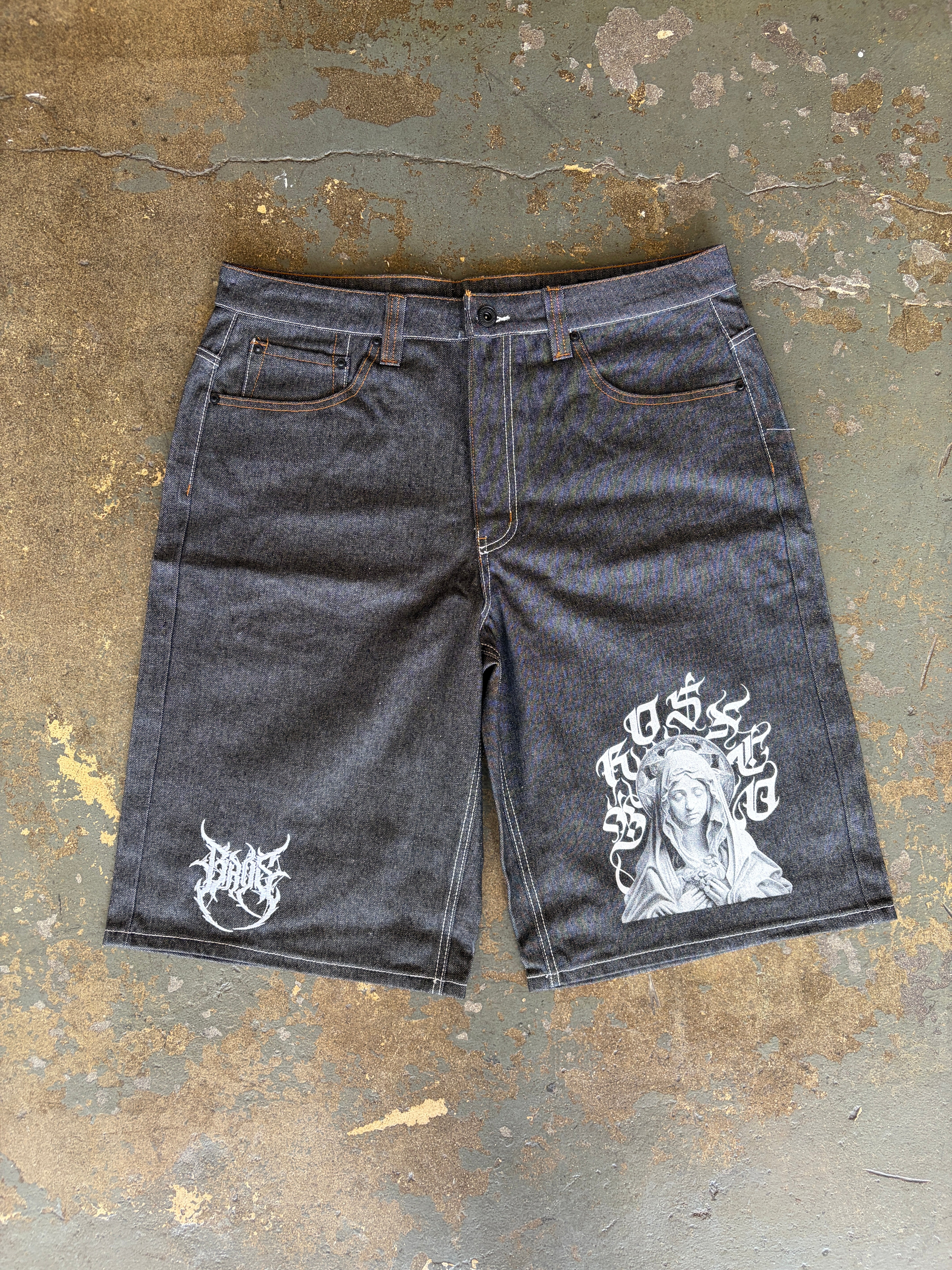 Denim Shorts - Indigo - BrosXCo