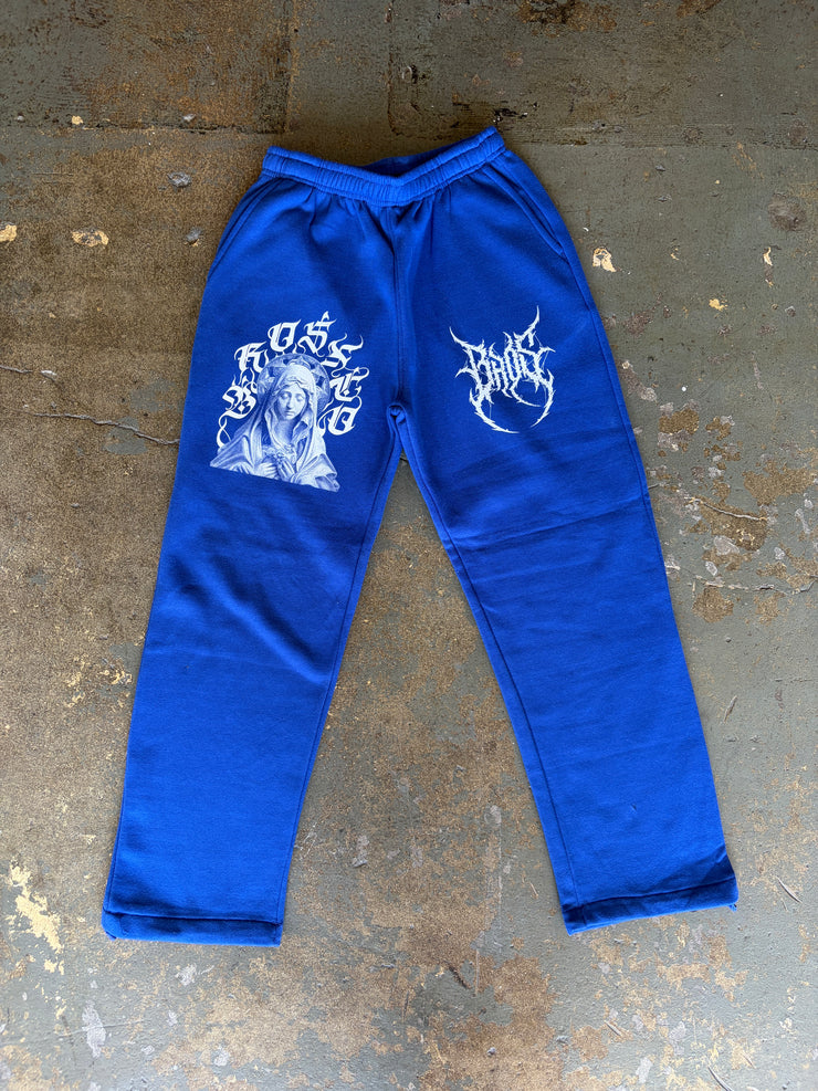 Virgin Mary Sweatpants - Blue - BrosXCo