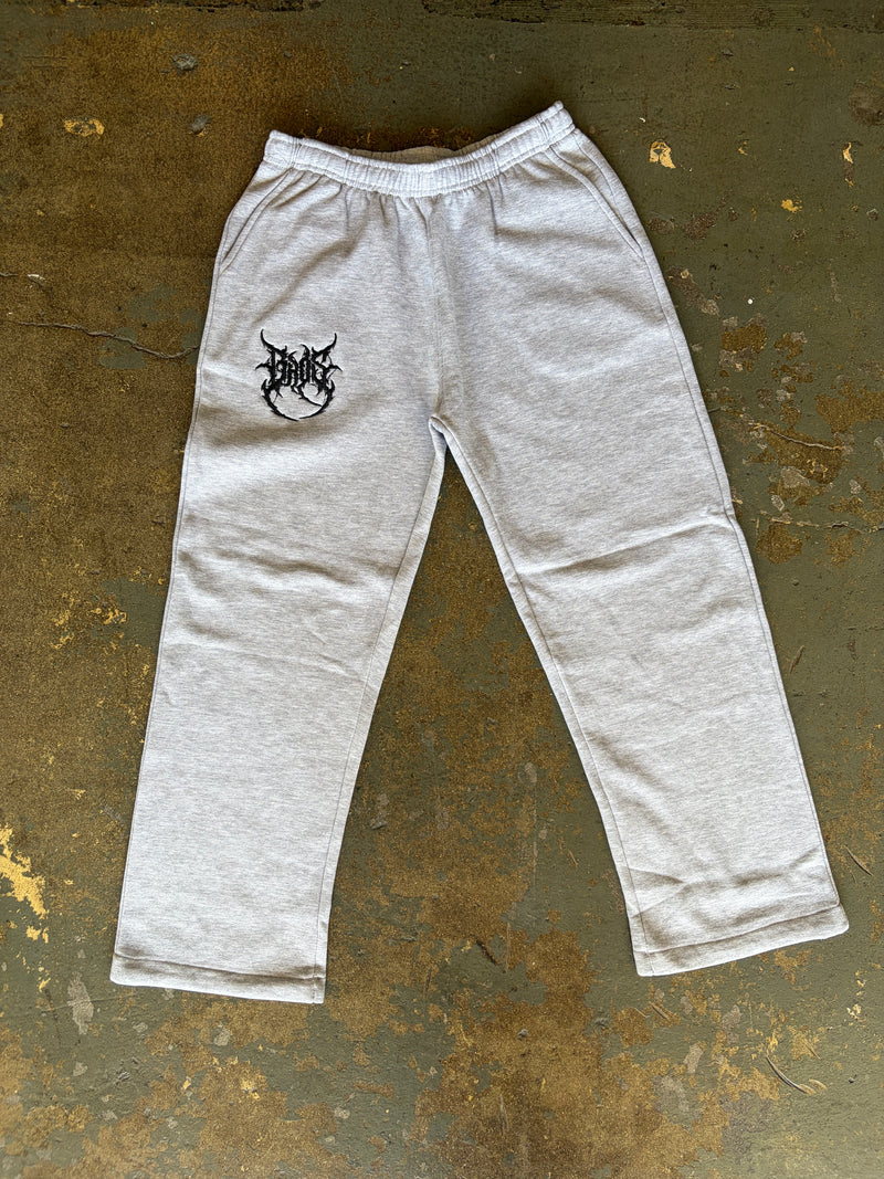 Uncuffed Logo Sweatpants - Grey - BrosXCo