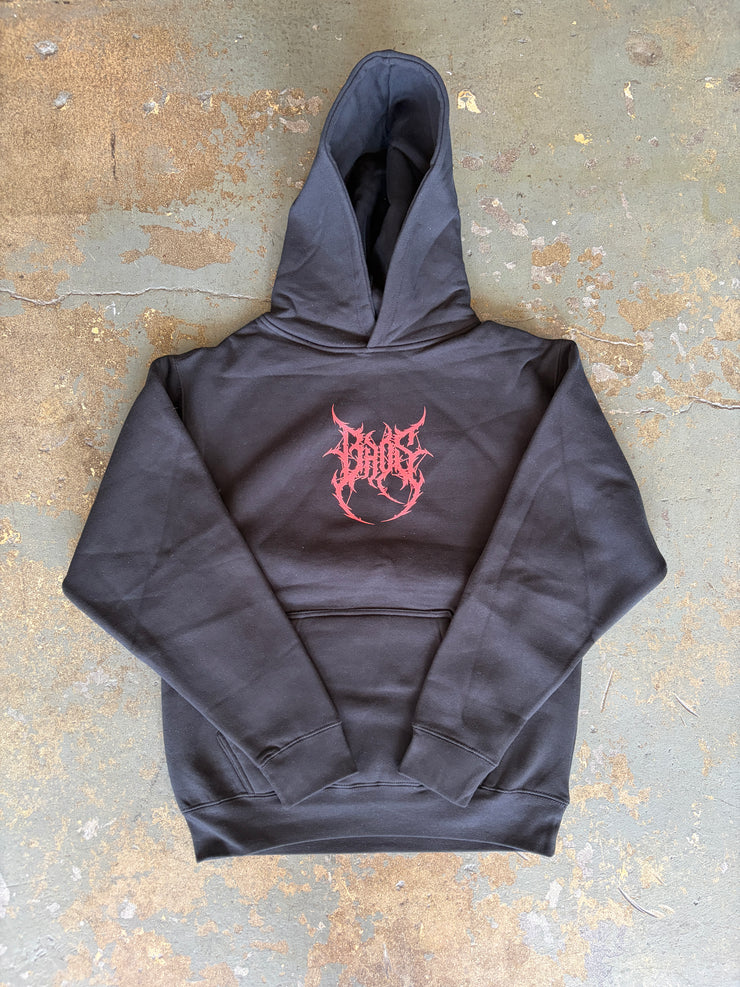 Skull Hoodie - Red - BrosXCo
