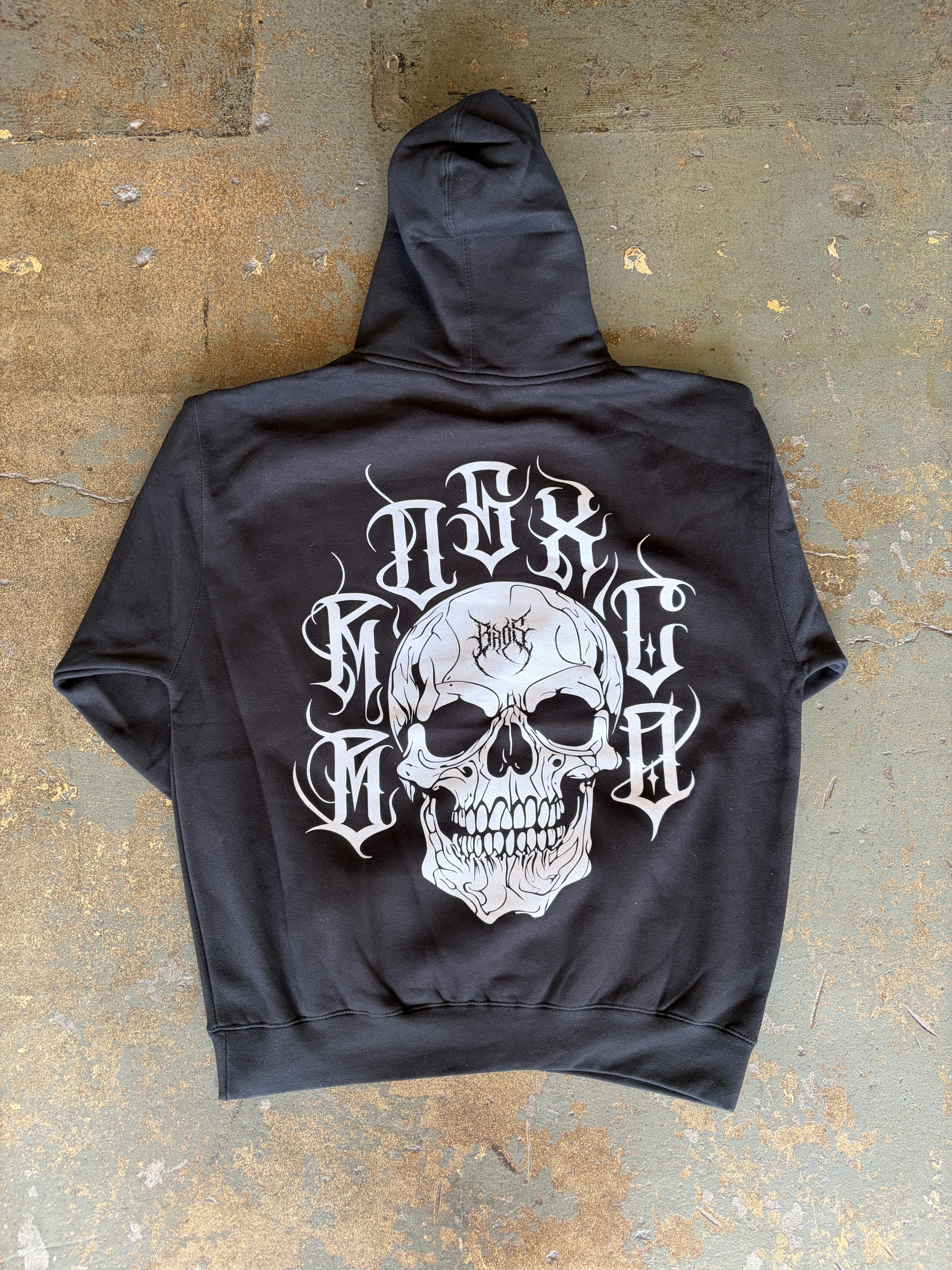 Skull Hoodie - White - BrosXCo
