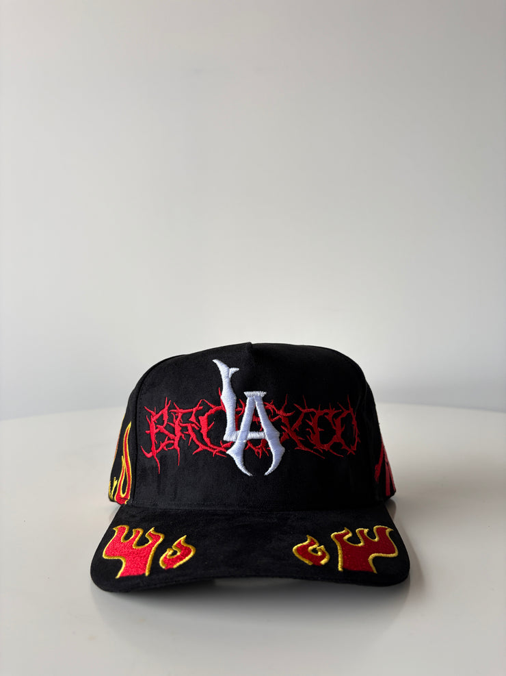 Embroidered Hat - Red - BrosXCo
