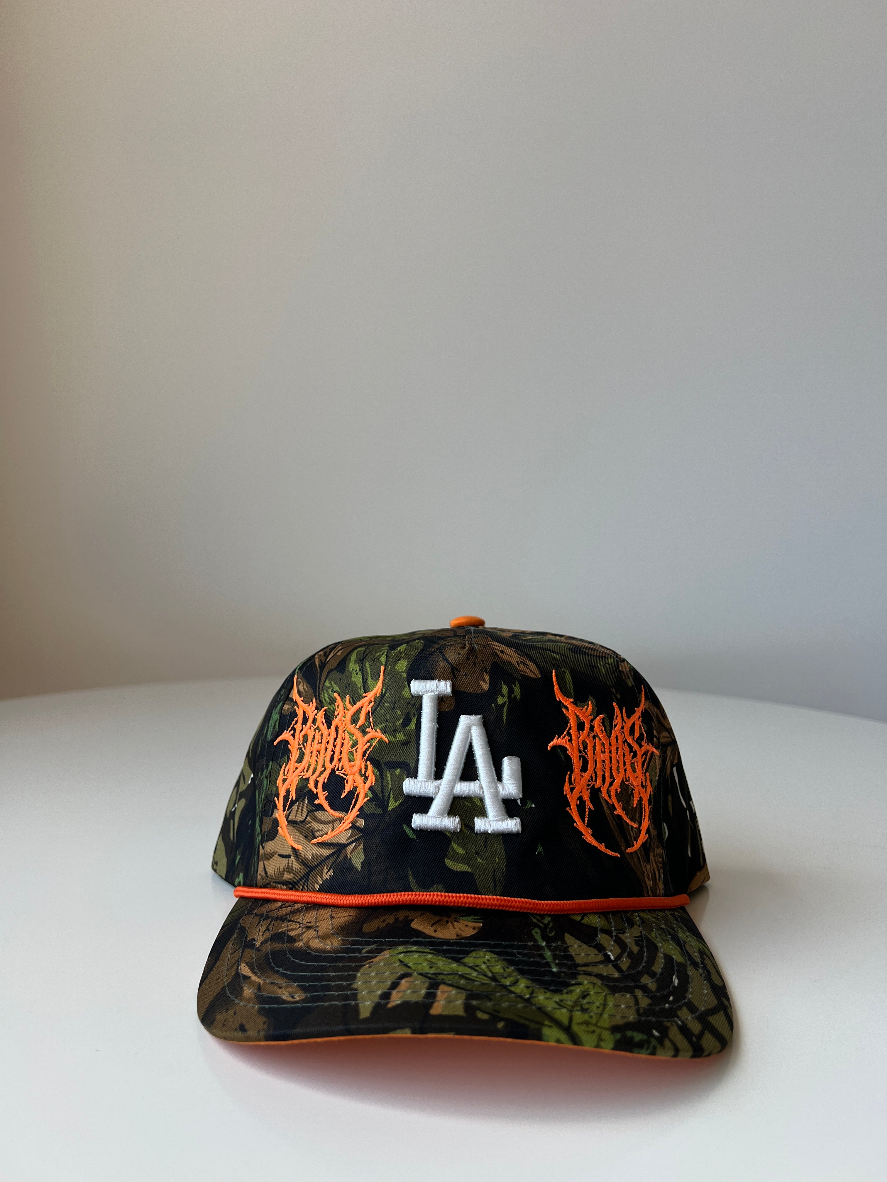 LA Snapback Hat - Olive Tree Camo - BrosXCo