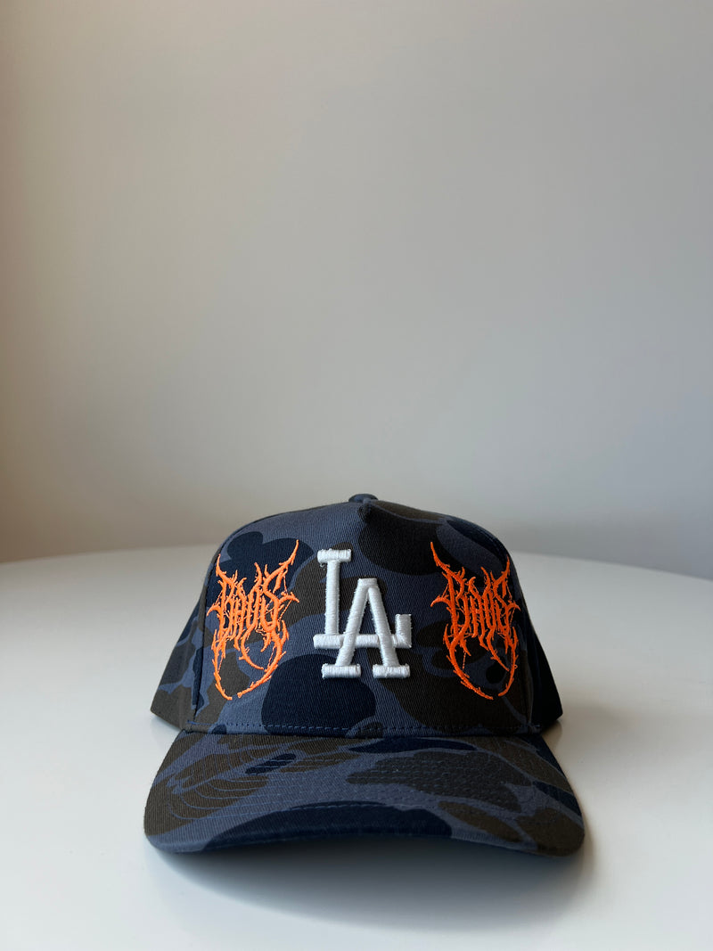 LA Snapback Hat - Grey Duck Camo - BrosXCo