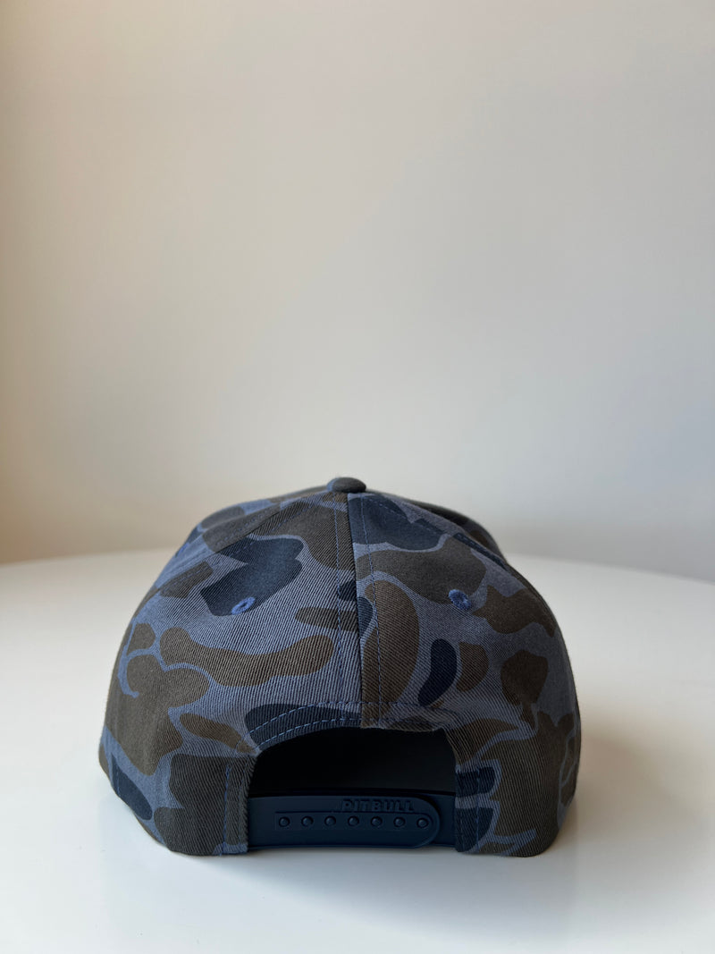 LA Snapback Hat - Grey Duck Camo - BrosXCo