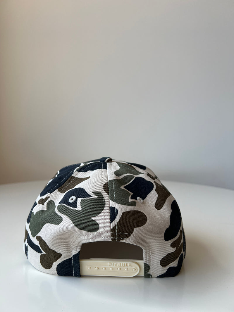 LA Snapback Hat - White Duck Camo - BrosXCo