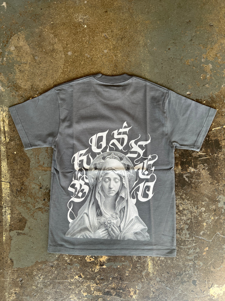 Virgin Mary Tee - Grey - BrosXCo