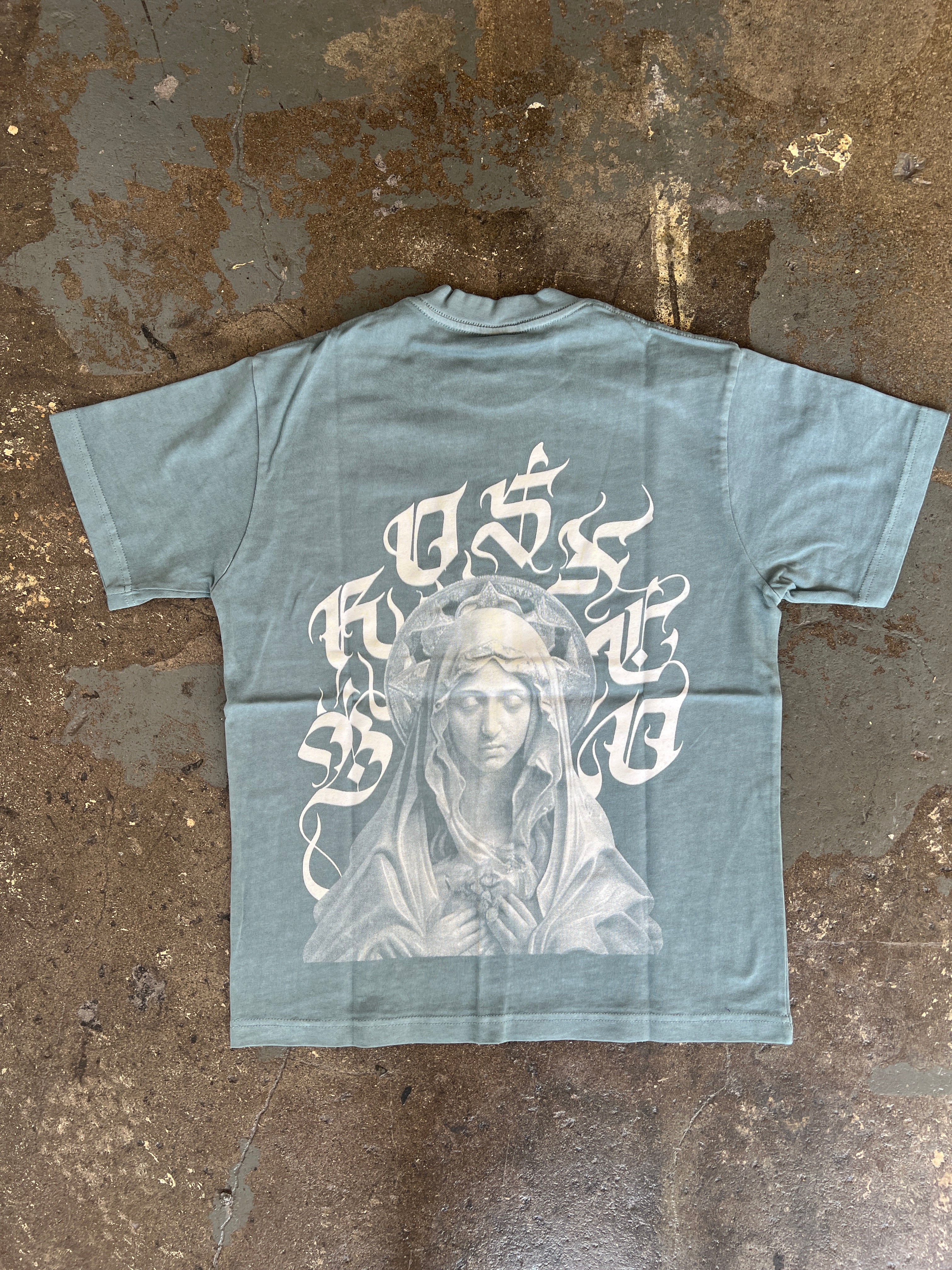 Virgin Mary Tee - Blue - BrosXCo