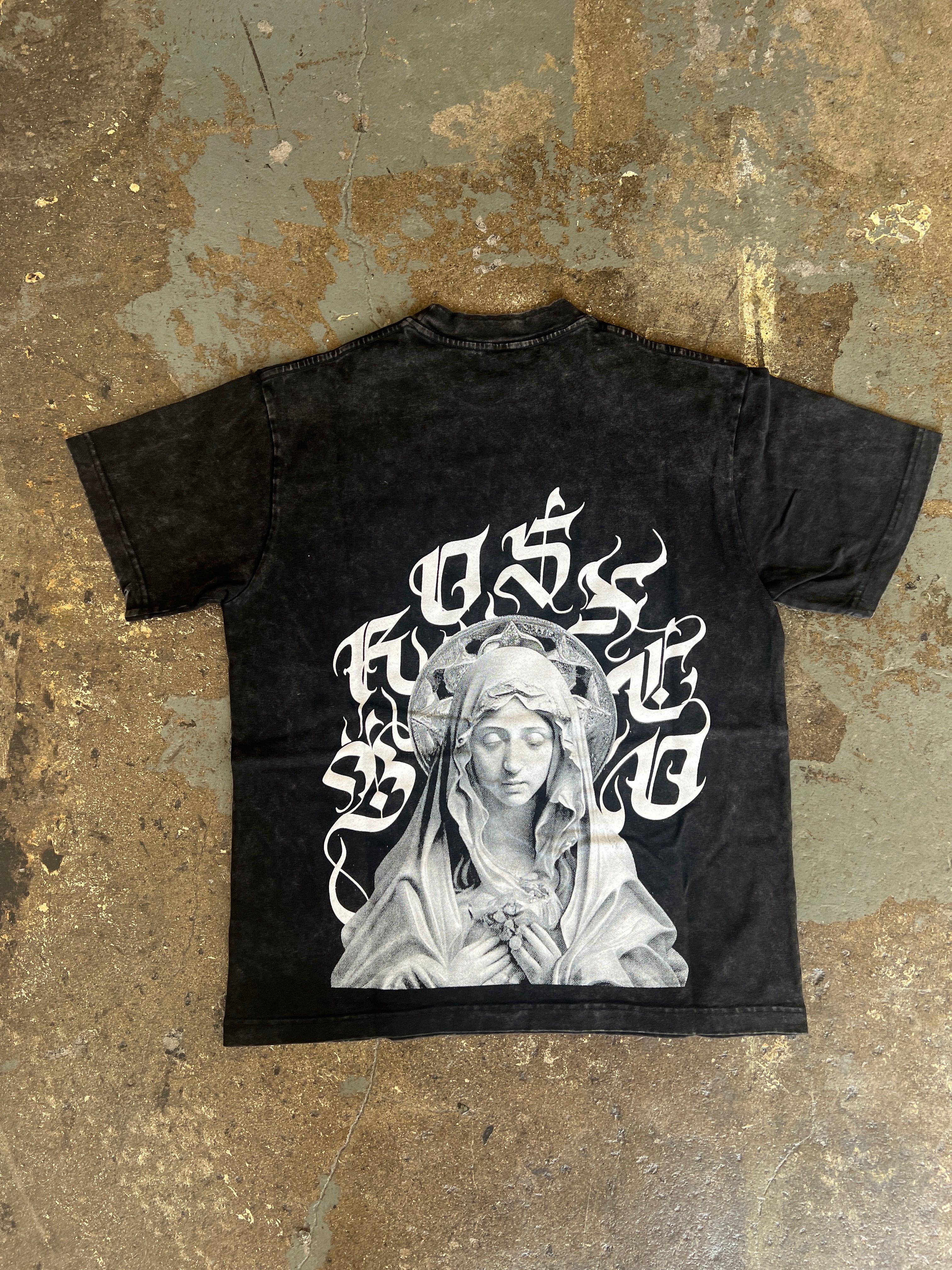 Virgin Mary Tee - Black - BrosXCo
