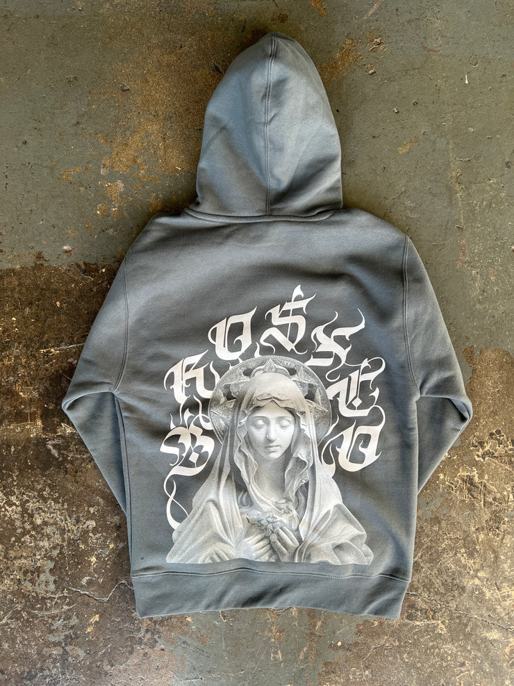 Virgin Mary Hoodie - Light Blue - BrosXCo